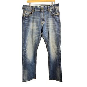 Wrangler Retro Slim Straight‎ Stretch Mens Jeans Bozeman 36x32 WLT88BZ
